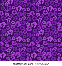 Flower Pattern. Endless Background. Seamless