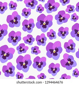 Flower Pattern Endless Background Seamless Stock Vector (Royalty Free ...