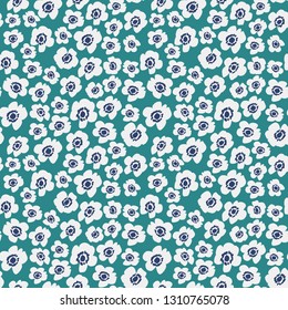 Flower Pattern. Endless Background. Seamless
