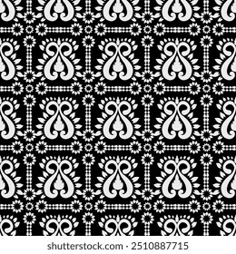 Patrón de flores Étnico Geométrico nativo tribal boho motivo azteca tela tela alfombra mandalas africano