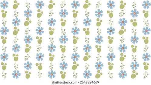 Flower Pattern Floral Ornament Seamless Illustration Art