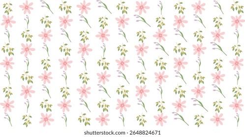 Flower Pattern Floral Ornament Seamless Illustration Art