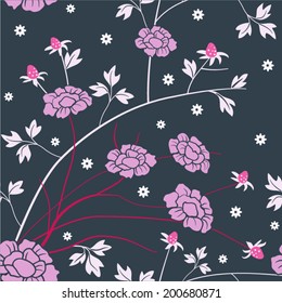 Flower pattern. Floral seamless background