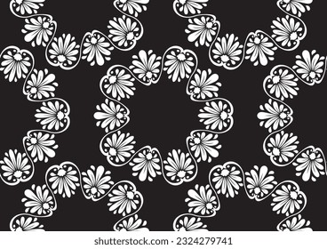 motivos florales, fondo floral sin costura, diseño sencillo, textil, líneas de tracción manual, arte de moda para imprimir tela, ropa, vestuario, pañuelo, alfombra, pañuelo, papel de envoltura de regalo, arte de cerámica 