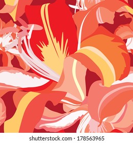 Flower pattern. Floral seamless texture.
