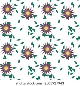 Patrón de flores, flores aisladas, hojas aisladas, Vector de fondo, Vector de flores, patrón floral sin fisuras, fondo de flores, fondo abstracto, textura de fondo, Vector sin fisuras