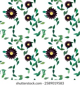 Flower pattern, flowers vector, background summer, vector background, petals background, leaf pattern, vector shapes, leafs background, floral pattern, flowers watercolor, seamless texture