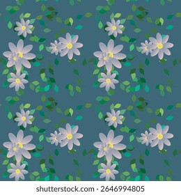 Padrão de flores, vetor de flores, formas vetoriais, padrão floral, textura de fundo, vetor folha, fundo folha, vetor ornamentos, padrão folha, plano de fundo padrão, plano de fundo pétalas