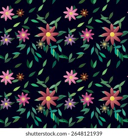 Flower pattern, flowers vectors, leaf isolated, background design, ornament vector, flowers isolated, seamless texture, nature backgrounds, flower background, vector backgrounds