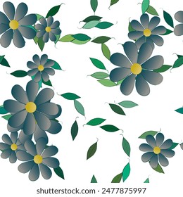 Flower pattern, flowers vectors, petals pattern, seamless vector, backgrounds and textures, leafs vector, nature backgrounds, ornament vector, seamless wallpaper, leaf silhouette