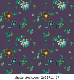 Flower pattern, flowers watercolor, floral seamless pattern, flowers background, vector art, leaf vector, leaf isolated, pattern vector, vector flowers, background texture, background summer