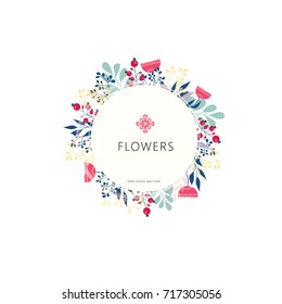 Flower pattern flyer and poster design