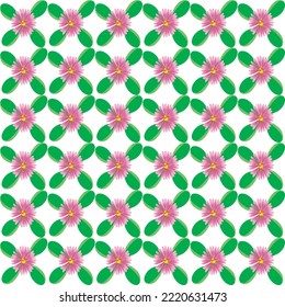 Patrón de flores color verde y rosa para fondo, papel pintado y ropa.