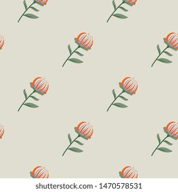 Flower pattern in hight quality ready for textile, paper or web design. Wild forest flowers seamless pattern. Colorful design. Vector illustration.