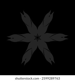 flower pattern icon without background