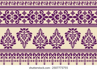 flower pattern ikat designs aesthetic embroidery pattern ethnic design, abstract American tribal fabric, modern background for rugs, pillowcases, shirts, pants, and more.