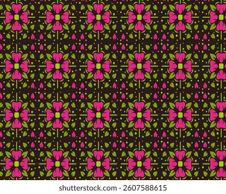 Flower pattern illustrated in vector