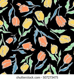 Flower pattern illustration