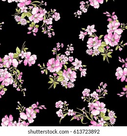 Flower Pattern Illustration Stock Vector (Royalty Free) 613723892