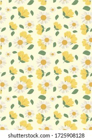 Flower Pattern Illustration Background Art
