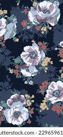 imagen de patrón de flor para la impresión de tejidos o la decoración de paredes adecuadas