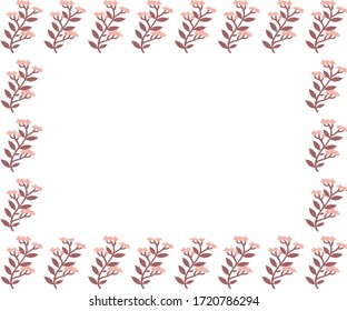 Flower pattern for invitations card and prints
