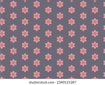 Flower pattern isolated with dark background. Flower background pattern.