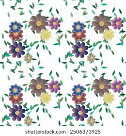 Patrón de flores, fondo de la hoja, Vector del ornamento, fondo de las flores, fondo inconsútil, patrón ornamental, Vector de flores, acuarela de las flores, silueta de la hoja, fondos de la naturaleza