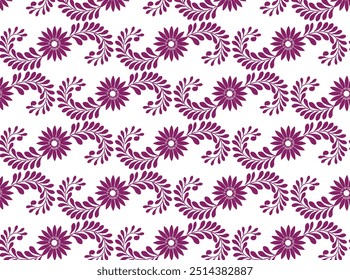 Flower Pattern And Leaf Pattern Design