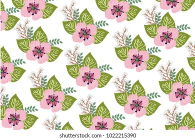 Flower pattern leaf and nature