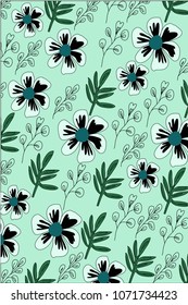 Flower pattern leaf and nature