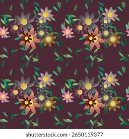 Flower pattern, leaf shape, nature backgrounds, leafs isolated, flowers background, seamless background, leafs pattern, vector abstract, leafs background, petals pattern, seamless patterns