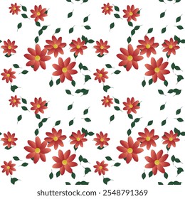 Padrão de flores, plano de fundo de folhas, plano de fundo de flores, vetor de flores, buquê de flores, aquarela de flores, design floral, vetor de ornamentos, padrão floral sem costura, plano de fundo vetorial