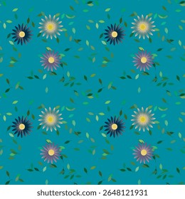 Flower pattern, leafs background, ornamental pattern, seamless pattern, floral vector, leaf isolated, vector flowers, seamless texture, leafs pattern, ornament vector, leafs vector