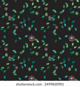 Patrón de flores, patrón de hojas, diseño de patrón, Vector de ornamento, patrón sin fisuras, silueta de hojas, fondos de la naturaleza, Fondo de pantalla sin fisuras, fondo sin fisuras, diseño floral