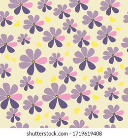 Flower pattern from lovely pansies