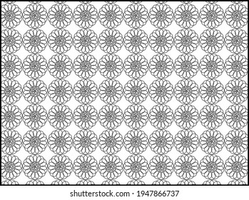 Flower Pattern in modern style
