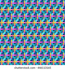 Flower pattern. Modern stylish texture. Repeating geometric background. Vector pattern in swatch