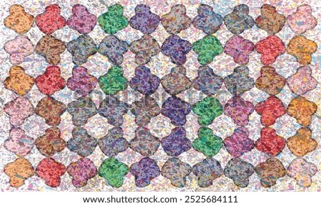 Flower pattern Mural Painting art design 