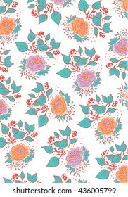 Flower pattern. Nature background