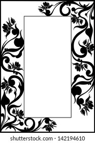 flower pattern on the frame