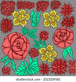 Flower pattern perfect for background, print materials, wallpaper, tamplate and ect.