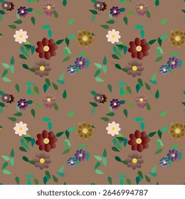 Flower pattern, petals background, leaf background, vector background, pattern design, pattern background, floral vector, seamless patterns, leafs isolated, seamless vector, leaf silhouette