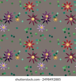 Patrón de flores, pétalos de fondo, Arte vectorial, fondo de flores, patrón de hojas, Vector de fondo, ornamentos Vector, diseño de patrones, patrones sin costuras, flores acuarela, fondo floral