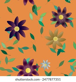 Flower pattern, petals pattern, floral vector, vector backgrounds, nature backgrounds, seamless wallpaper, background summer, leaf isolated, leaf texture, background design, ornaments vector