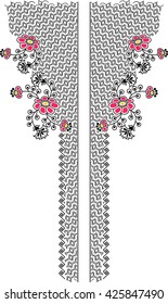 flower pattern for print on white background