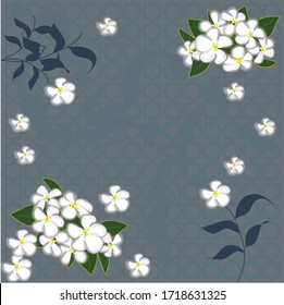 Flower pattern for printed hijab, greeting card, pillow case, fabric, wrapping paper, wallpaper, etc