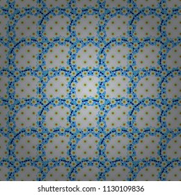 Flower pattern for printing or fabric. Small floral pattern in brown, blue and gray colors. Vector floral illustration and floral seamless texture. Spring flowers seamless pattern.