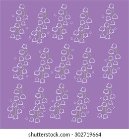 flower pattern. purple lilies. purple background