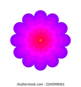 Flower pattern, purple and pink abstract design illustration